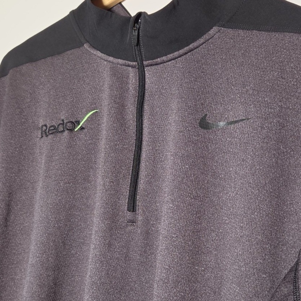 Vintage Redox Dri-Fit Shirt Mens XL Long Sleeve Blue Gray Nike Fabric Tech